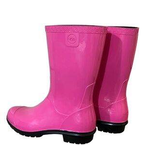 UGG Pink Waterproof Rain Boots